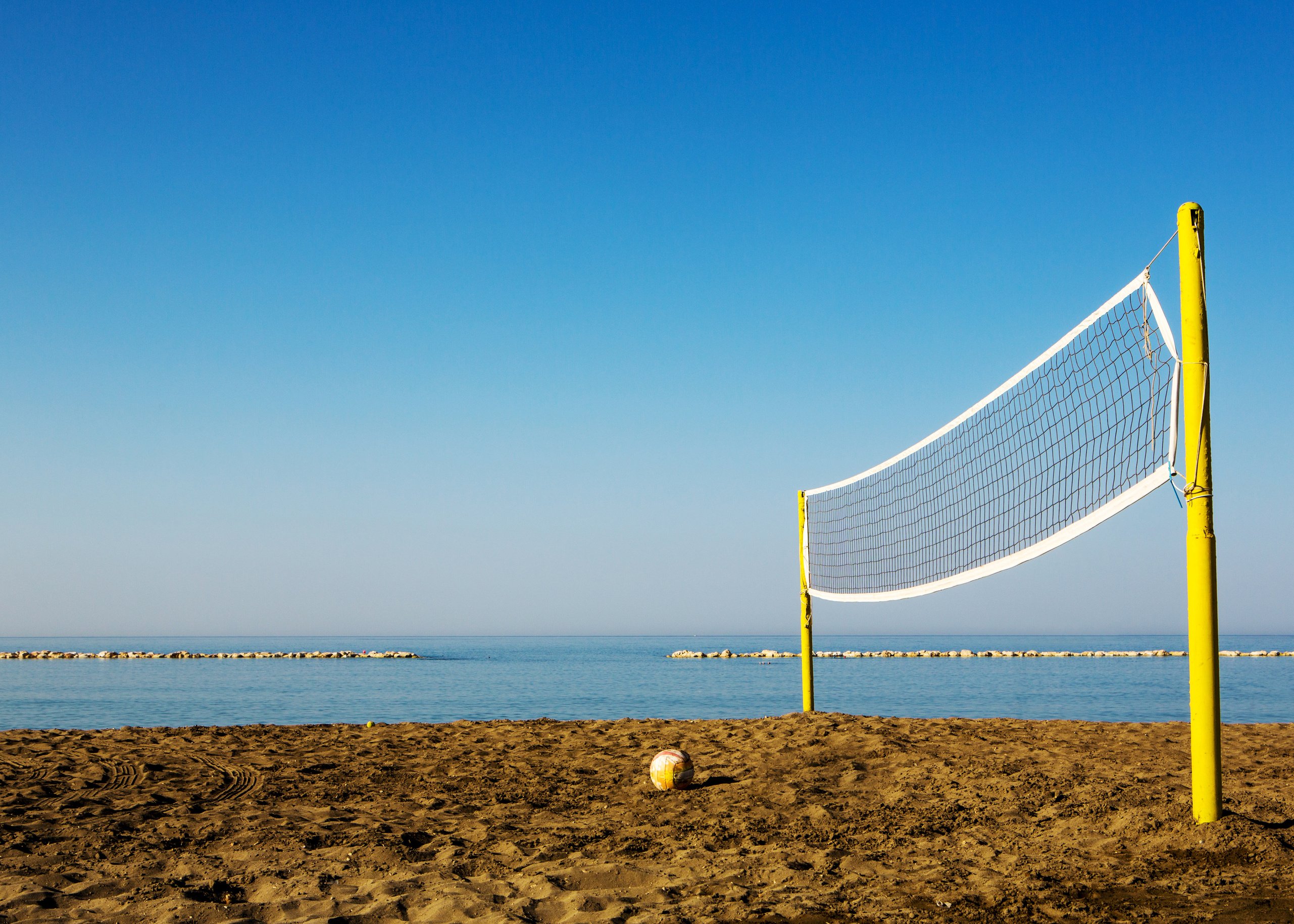 Beach volleyball court